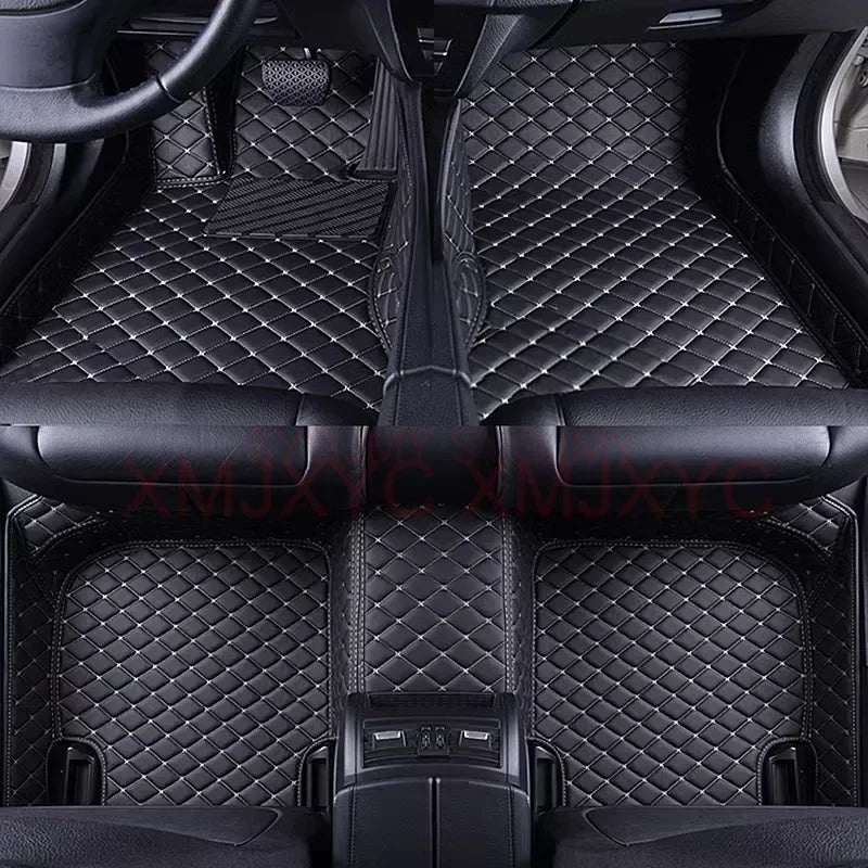 Custom 3D Car Floor Mats for Mercedes Benz C Class W203 2004-2007 W204 W205 W206 2023 Interior Accessories Artificial Leather