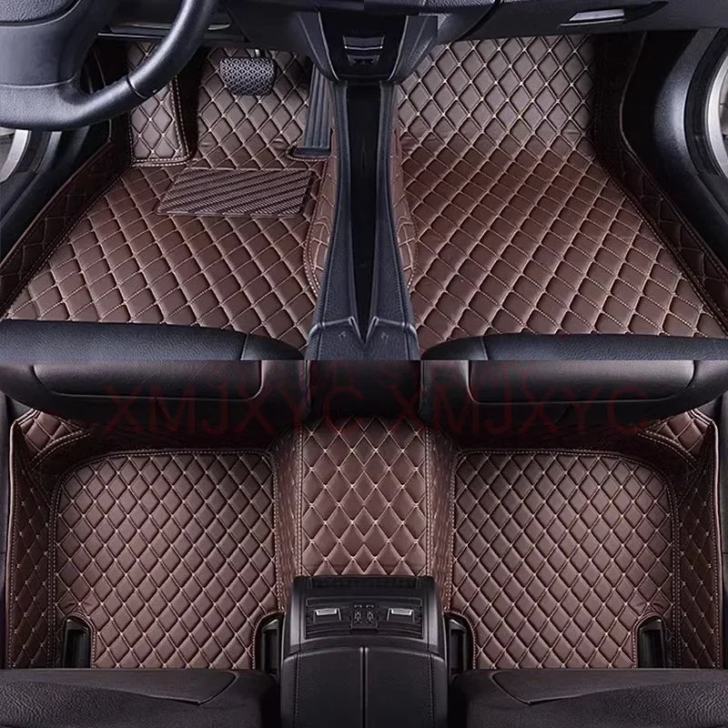 Custom 3D Car Floor Mats for Mercedes Benz C Class W203 2004-2007 W204 W205 W206 2023 Interior Accessories Artificial Leather