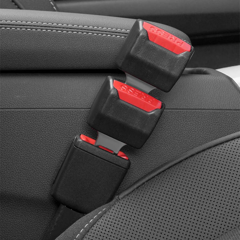 1/2/4Pcs Car Seat Belt Clip Extender Safety Seatbelt Lock Buckle Plug Thick Insert Socket Extender Safety Buckle Car Accessories