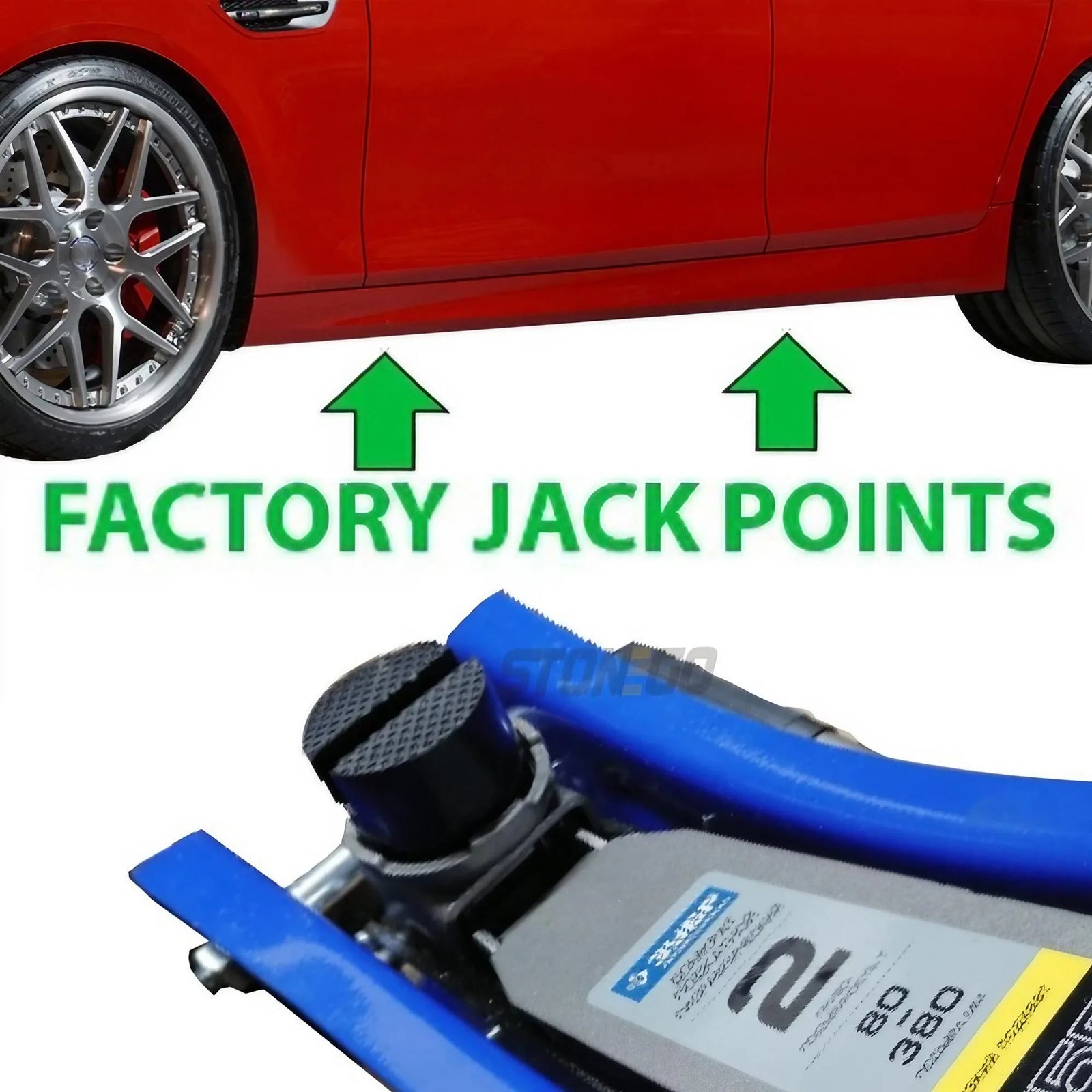 Floor Slotted Car Rubber Jack Pad Frame Protector Adapter Jacking Tool Adapters Lifting Car Repair Tools