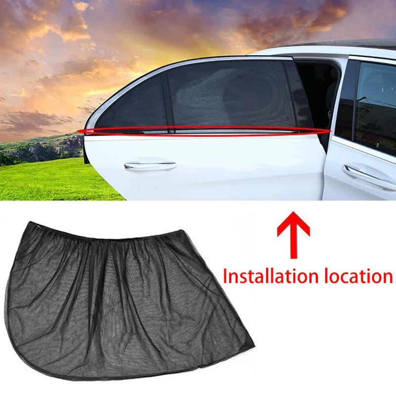 Universal Car Styling Accessories Sun Side Window Shade Curtain Rear window Cover UV Protection Sunshade Visor Shield